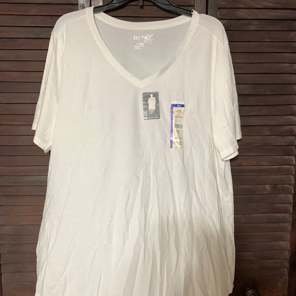 Terra & sky white shirt